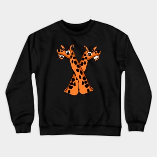 Graceful Encounter - Two Giraffes Crewneck Sweatshirt